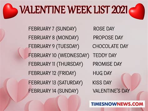 valentine's week 2021